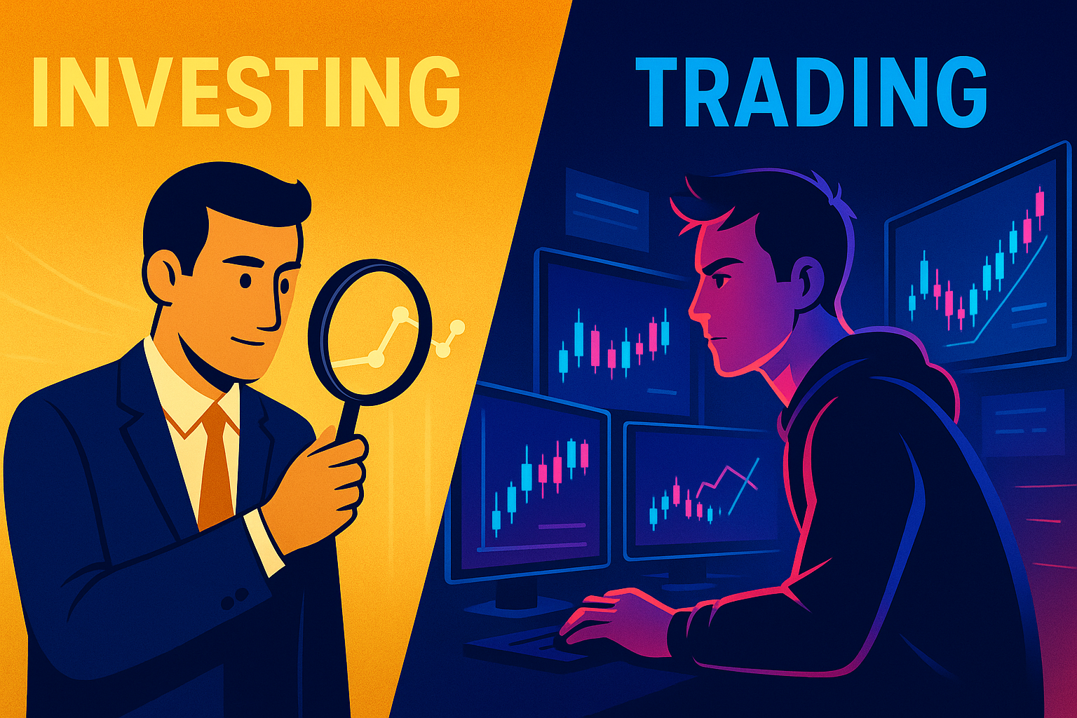 The Difference Between Investing and Trading Stocks