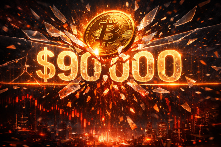Crypto Market Crash Wipes Out $250B as Bitcoin Falls Below $90K